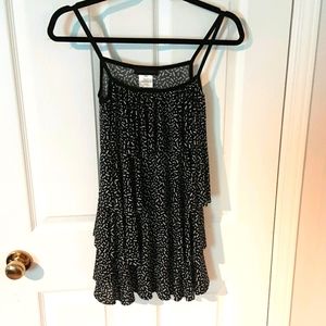 Ruffled tiered sleeveless blouse